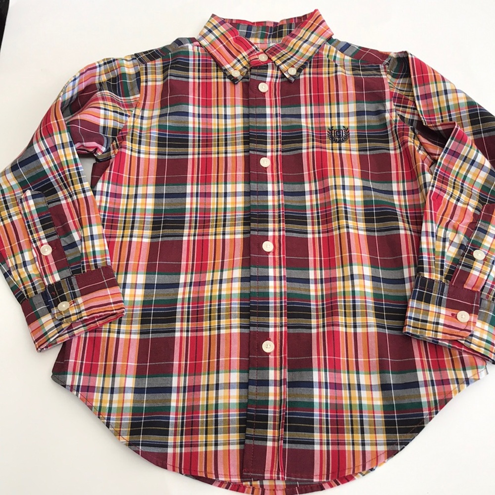 Chaps dress button down shirt size 3/3T